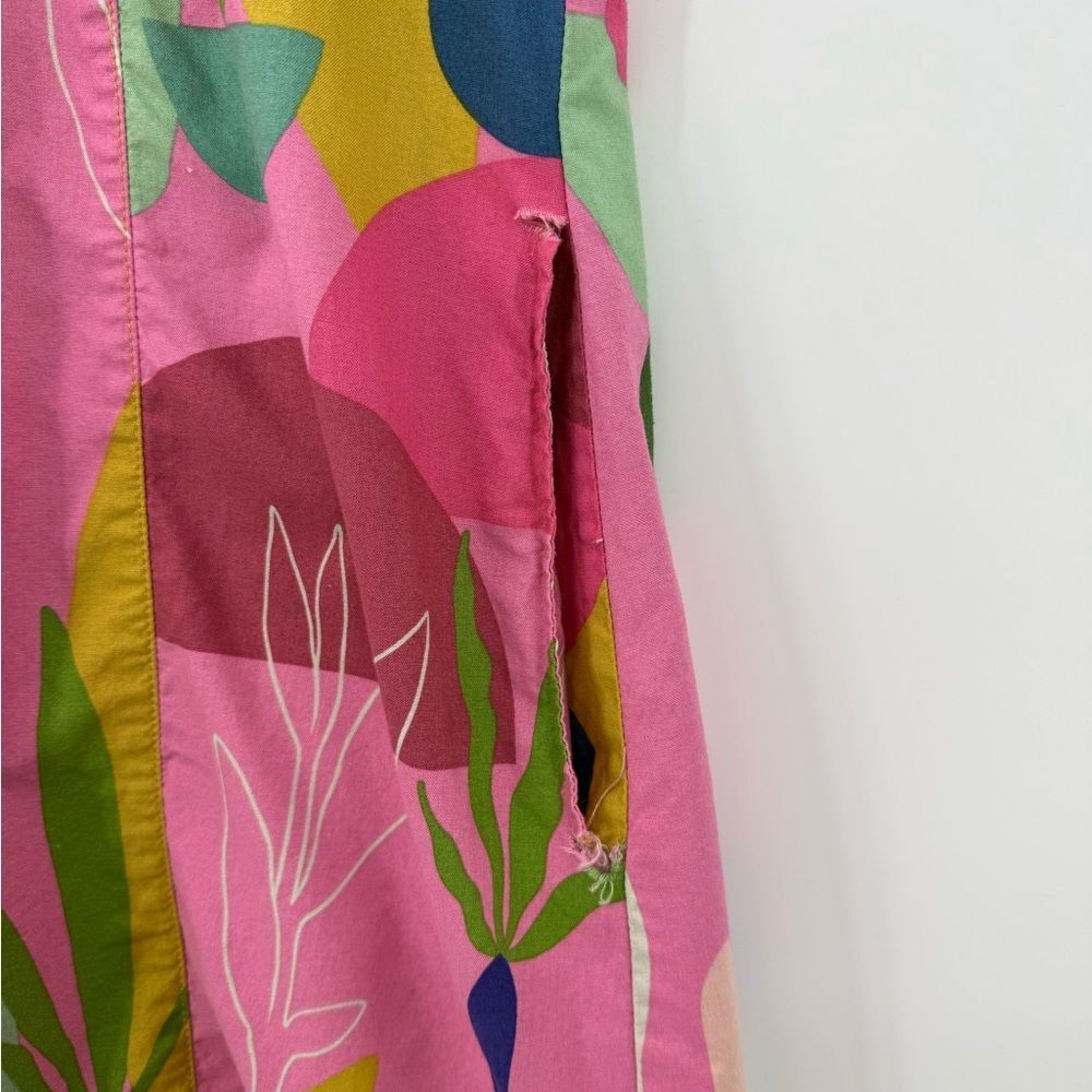 Uncle Frank by Ivy Jane 100% Cotton Modern Mexicana Dress in Pink Multi | XS - Picture 8 of 8